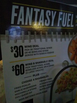 Menu photo 3 Buffalo Wild Wings Goodyear, AZ