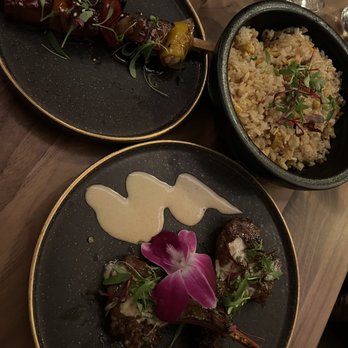 The Moderne - Beef skewers, lamb chop and fried rice - Tapas/Small Plates Near Me - Orlando, Florida