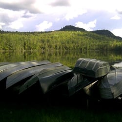 The N On Mountain Spring Lake - Boats stacked before opeing