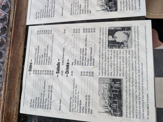 Menu photo 1 Sam's Corner Murrells Inlet, SC Menu photo 1 Sam's Corner Murrells Inlet, SC