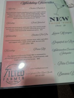 Menu photo 2 The Tilted Farmer Seville, OH