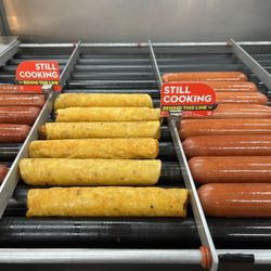 Hot hotdogs and taquitos