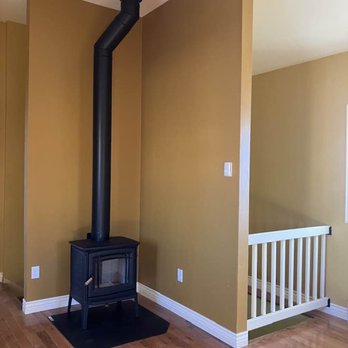 Proper Work - Wood stove on the first floor, installed by Safe and Warm - General Contractors Near Me