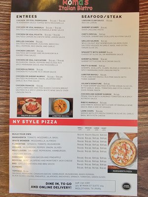 Menu photo 1 Roma's Italian Bistro Midlothian, TX Menu photo 1 Roma's Italian Bistro Midlothian, TX