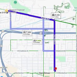 Steward Financial Services - Steward Financial Services  Map from former location to new location. 2.5 miles 7min  Feb 6,2026