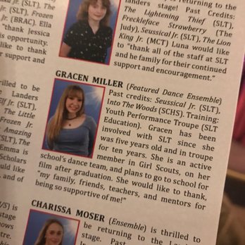 Springfield Little Theatre - Gracen Miller! Congrats! - Performing Arts Near Me - Springfield, Missouri Springfield Little Theatre - Gracen Miller! Congrats! - Performing Arts Near Me - Springfield, Missouri