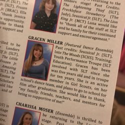 Springfield Little Theatre - Gracen Miller! Congrats!