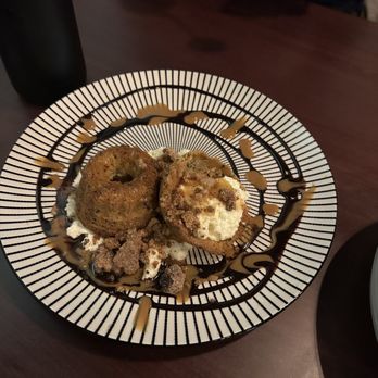 Yoli Bend - sesame oil cake, jujube (korean dates), chocolate, salted dulce de leche, sesame crumble - Korean Near Me - Bend, Oregon