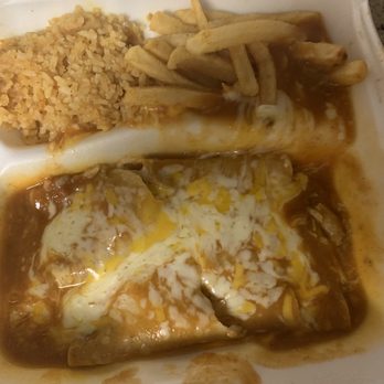 Antonio's Mex-Express - Chicken enchilada , Rice & fries - Breakfast & Brunch Near Me - Clovis, California