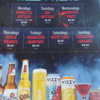 Wild Wing - a menu for a special event - Chicken Wings Near Me - Beaumont, Alberta