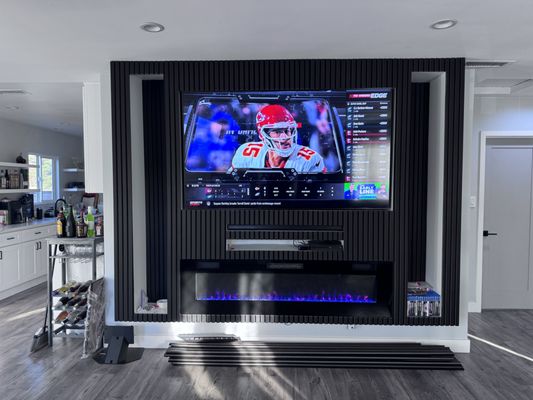 ENTERTAINMENT CONSOLE - Built custom entertainment console for client's living room.