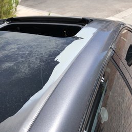 Before photo with some of the old vinyl wrap still on it