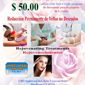 Upper Layers Skin Care - Laser Hair Removal. Attractive prices. - Skin Care Near Me - Hawthorne, California Upper Layers Skin Care - Laser Hair Removal. Attractive prices. - Skin Care Near Me - Hawthorne, California