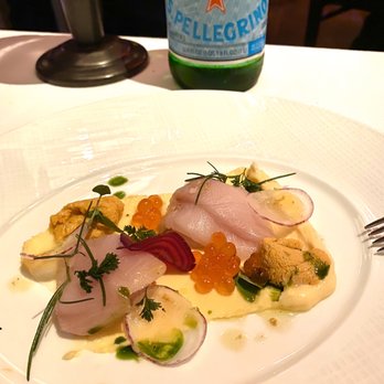 Spago - Hamachi with Santa Barbara Uni - yummmm - New American Near Me - Beverly Hills, California Spago - Hamachi with Santa Barbara Uni - yummmm - New American Near Me - Beverly Hills, California