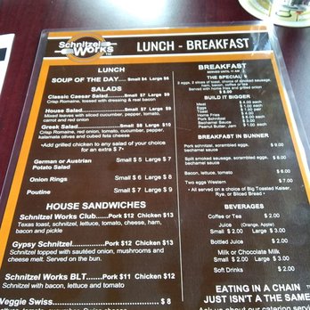 Schnitzel Works - Menu - Salad Near Me - Ottawa, Ontario