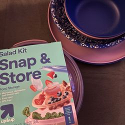 Plates/Bowls (5 for $2) and Salad Bowl