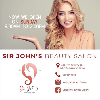 Sir John’s Beauty Salon - Hair Salons Near Me - West Babylon, New York Sir John’s Beauty Salon - Hair Salons Near Me - West Babylon, New York