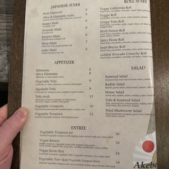 Akebono Japanese Cuisine - Menu - Sushi Bars Near Me - Seattle, Washington