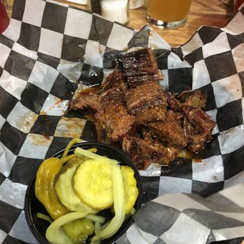 Gettin' Basted - Burnt ends with pickle dish. - Barbeque Near Me - Branson, Missouri Gettin' Basted - Burnt ends with pickle dish. - Barbeque Near Me - Branson, Missouri