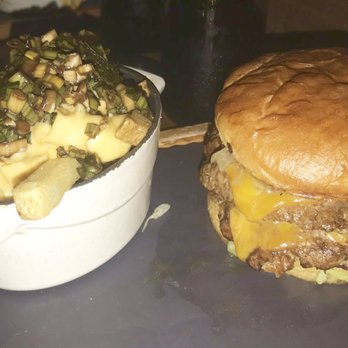 Le Chick - Royale with Cheese & Scallion Cheese Fries - Cocktail Bars Near Me - Miami, Florida Le Chick - Royale with Cheese & Scallion Cheese Fries - Cocktail Bars Near Me - Miami, Florida