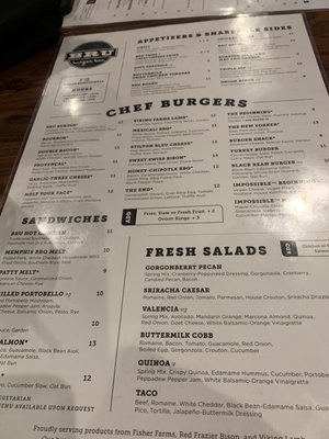 Menu photo 6 BRU Burger Bar - Fort Mitchell Fort Mitchell, KY Menu photo 6 BRU Burger Bar - Fort Mitchell Fort Mitchell, KY