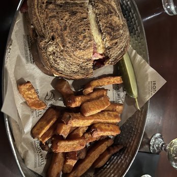 Iron Hill Brewery & Restaurant - Brewben Sandwich with Sweet potato fries - New American Near Me - Newark, Delaware Iron Hill Brewery & Restaurant - Brewben Sandwich with Sweet potato fries - New American Near Me - Newark, Delaware