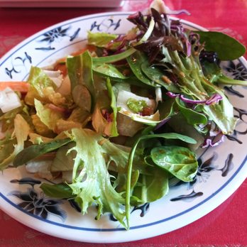 Yummy Thai Cuisine - The salad has the ginger dressing of most Japanese places, but instead of just iceberg, there is a nice spring mix - Thai Near Me - Rome, Georgia Yummy Thai Cuisine - The salad has the ginger dressing of most Japanese places, but instead of just iceberg, there is a nice spring mix - Thai Near Me - Rome, Georgia