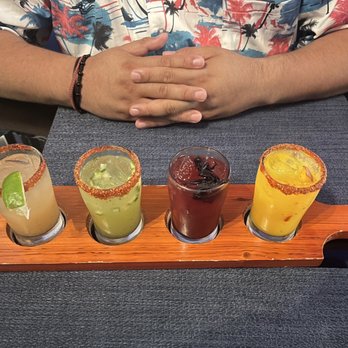 Perla Azul - Margarita flight - Seafood Near Me - La Habra, California