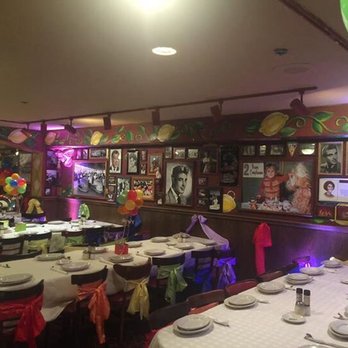 Buca di Beppo Italian Restaurant - The staff tied the chair ribbons tooo - Italian Near Me - Lombard, Illinois