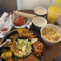Grain of Salt - Lamb mango meal with mango lassie and rice pudding. Soooo yummy!