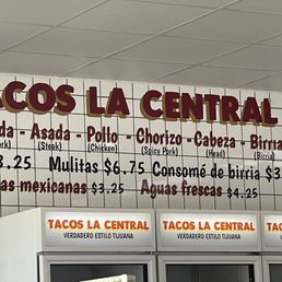 Prices and the Menu