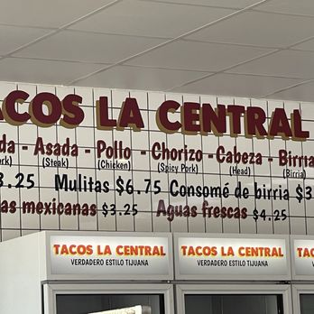 Tacos La Central - Prices and the Menu - Tacos Near Me - Rialto, California