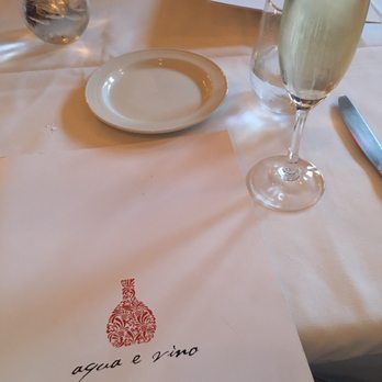 AQUA e VINO - Prosecco to start the night off! - Italian Near Me - Charlotte, North Carolina