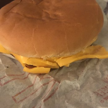 McDonald's - Cold burger with unmelted cheese - Fast Food Near Me - Derby, Connecticut