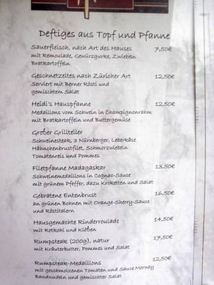 Menu photo 3 Heidi's Wolfenbüttel, NI