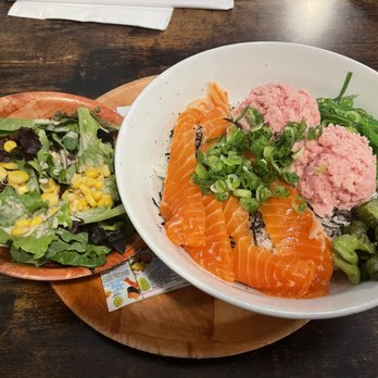 Ramen Champ - Salmon & Tuna Rice Bowl - Ramen Near Me - San Jose, California