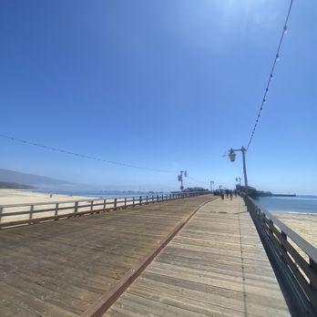 Stearns Wharf - View down the Warf. Planks are bumpy and you'll need shoes to prevent splinters. - Local Flavor Near Me - Santa Barbara, California Stearns Wharf - View down the Warf. Planks are bumpy and you'll need shoes to prevent splinters. - Local Flavor Near Me - Santa Barbara, California