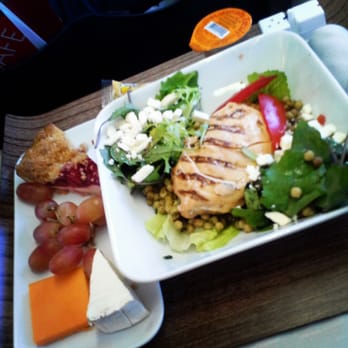 Delta Air Lines - First class chicken salad. No kidding one of the best salads I've ever had. - Airlines Near Me - Santa Ana, California Delta Air Lines - First class chicken salad. No kidding one of the best salads I've ever had. - Airlines Near Me - Santa Ana, California