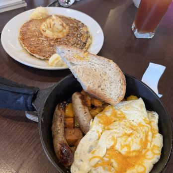 The Skillet by Sal - Sweet Potato Skillet and Lemon Orange Ricotta Pancakes (side single pancake) - Breakfast & Brunch Near Me - Freehold, New Jersey The Skillet by Sal - Sweet Potato Skillet and Lemon Orange Ricotta Pancakes (side single pancake) - Breakfast & Brunch Near Me - Freehold, New Jersey