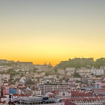 The Lumiares Hotel & Spa - Beautiful sunrise view of Lisbon from Miradouro Sao Pedro de Alcantara; a couple feet from the hotel - Hotels Near Me - Lisbon, 11