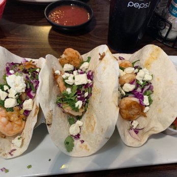 Fiesta Del Rio - Shrimp Tacos - very good, the pico de gallo was great! Next time I'll ask for shredded cheese. - Mexican Near Me - Johnstown, Ohio Fiesta Del Rio - Shrimp Tacos - very good, the pico de gallo was great! Next time I'll ask for shredded cheese. - Mexican Near Me - Johnstown, Ohio