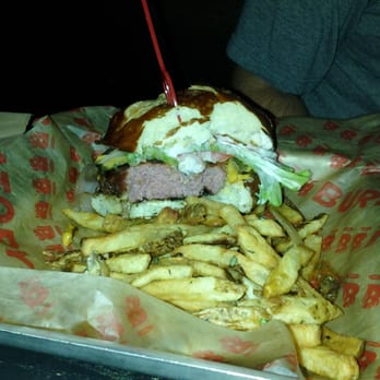 Burgatory - Robinson - My custom burger with a pink center - Burgers Near Me - Pittsburgh, Pennsylvania