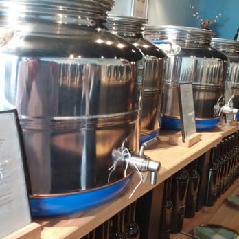The Unrefined Olive - Oil canisters. You can pour from each to have a sample. - Specialty Food Near Me - Ottawa, Ontario The Unrefined Olive - Oil canisters. You can pour from each to have a sample. - Specialty Food Near Me - Ottawa, Ontario