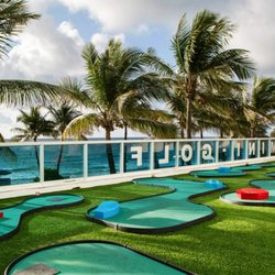 Oceanfront mini golf!