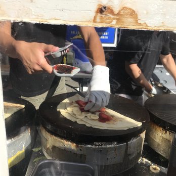 Crepes Hawaii - The Works being made - Creperies Near Me