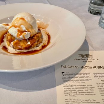 Old Ebbitt Grill - Salted Caramel Bread Pudding - Bars Near Me - Washington, DC, District of Columbia Old Ebbitt Grill - Salted Caramel Bread Pudding - Bars Near Me - Washington, DC, District of Columbia