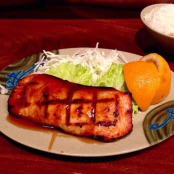 Sushi Tomi - Salmon Teriyaki, part of the Combination Special Dinner - Sushi Bars Near Me - Mountain View, California Sushi Tomi - Salmon Teriyaki, part of the Combination Special Dinner - Sushi Bars Near Me - Mountain View, California