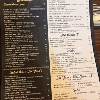The Yard’s Pub - Menu - Irish Pub Near Me - New York, New York The Yard’s Pub - Menu - Irish Pub Near Me - New York, New York