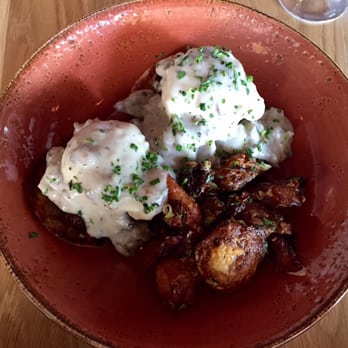 The Promontory - The Country Benedict (pretty much an amped up version of biscuits and gravy) - Bars Near Me - Chicago, Illinois