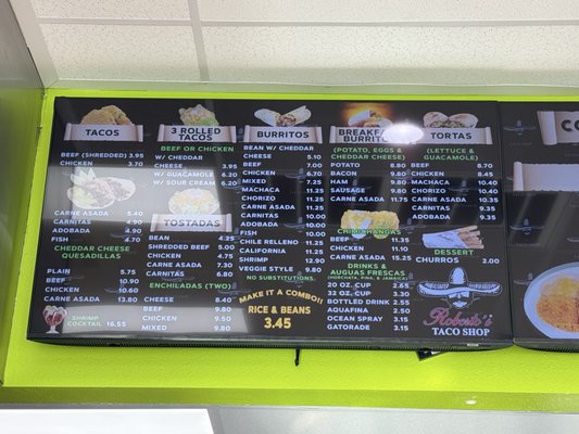 Menu photo 1 Roberto's Taco Shop Sparks, NV Menu photo 1 Roberto's Taco Shop Sparks, NV